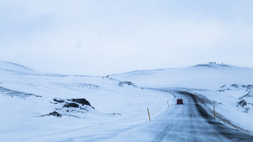 冰島冬季雪路面