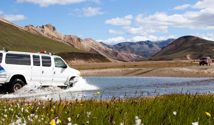 Ride a super jeep on your way to Landmannalaugar and Hekla volcano.
