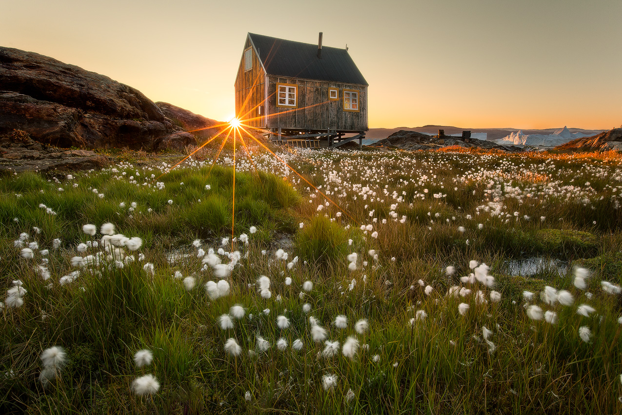A lone house near the Constable Point settlement in Greenland.