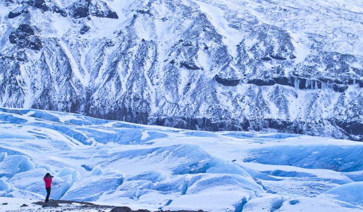 Walk on the white expanse of a glacier on this 10-day circle of Iceland tour.