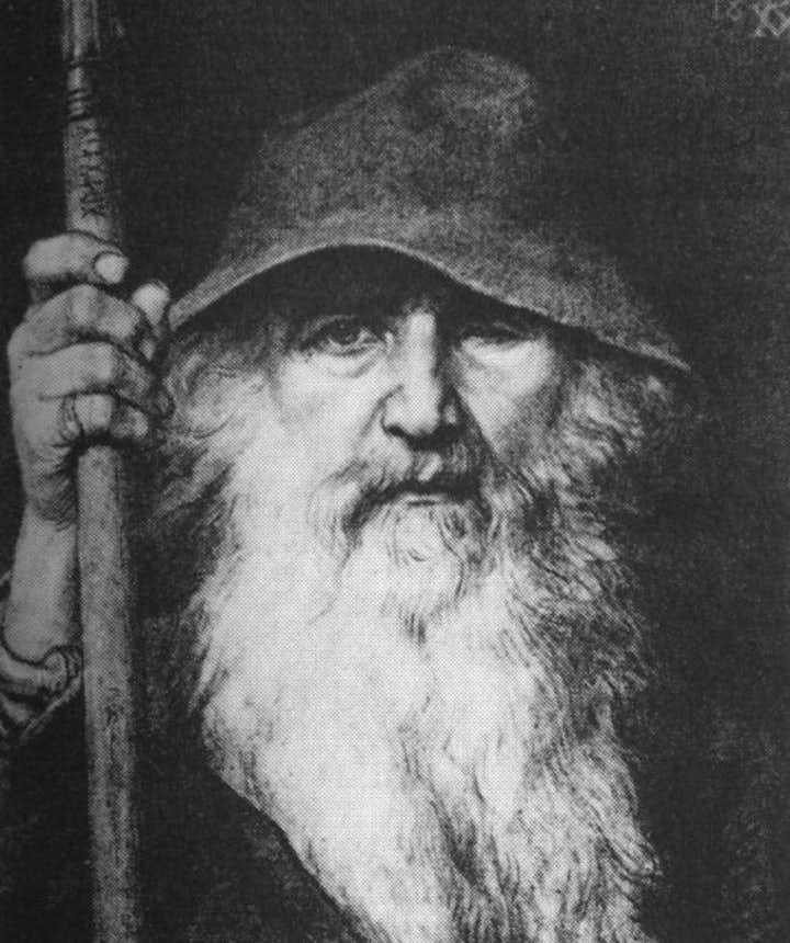 Odin, der Allvater, galt als Hauptgott des nordischen Pantheons.