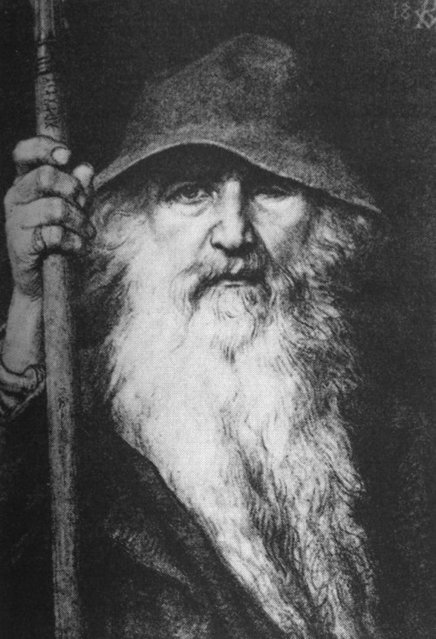 mythological odin all father supreme God of thunder