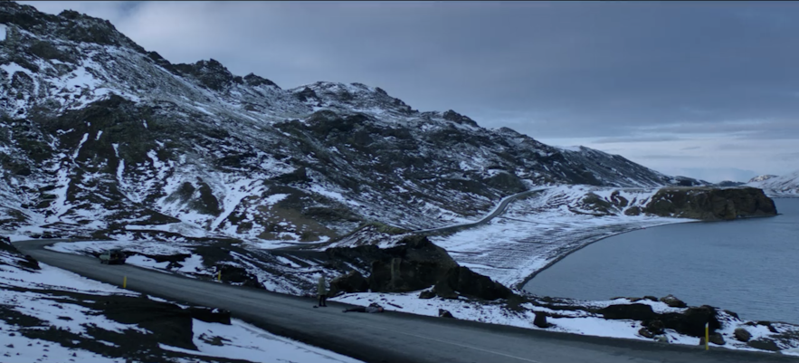 Sjön Kleifarvatn på Island används som bakgrund i Black Mirror-avsnittet Crocodile