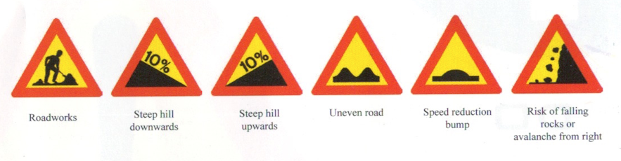 Znaki drogowe przydatne w trakcie wycieczki objazdowej po Islandii
