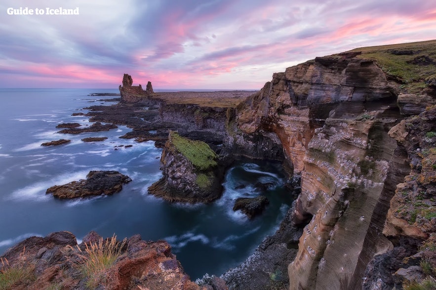 Incredible coastal rock formations are to be found on the Snæfellsnes Peninsula in West Iceland.