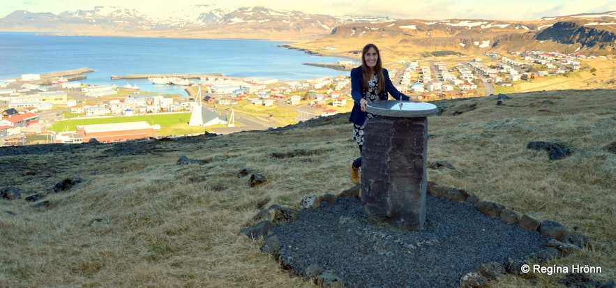 Regína by the view-dial by Ólafsvík