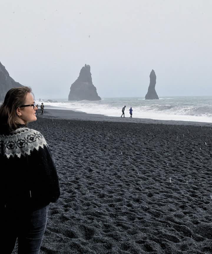 Looking over the Black Sand Beach