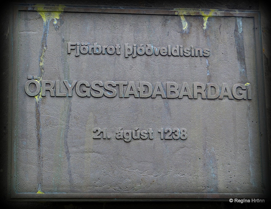 The monument about Örlygsstaðabardagi
