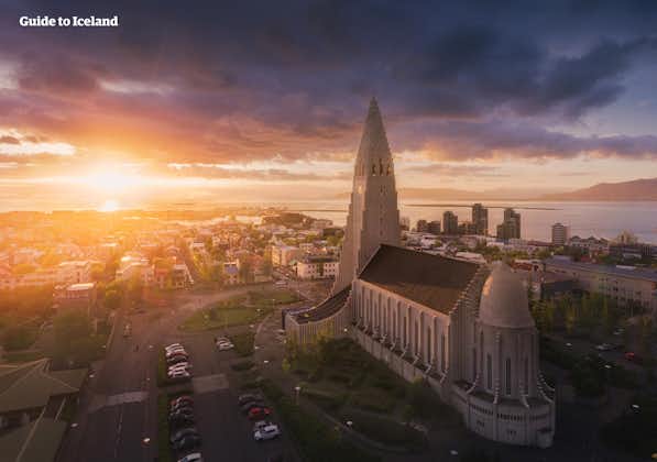 A summer night in Reykjavik city is full of potential wonders and adventures.