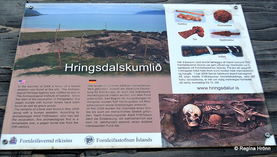 Hringsdalskumlið in the Westfjords - pagan grave