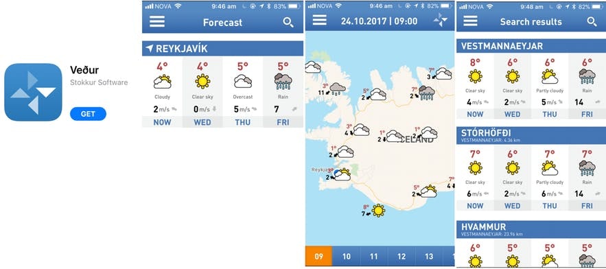 冰岛天气预报APP