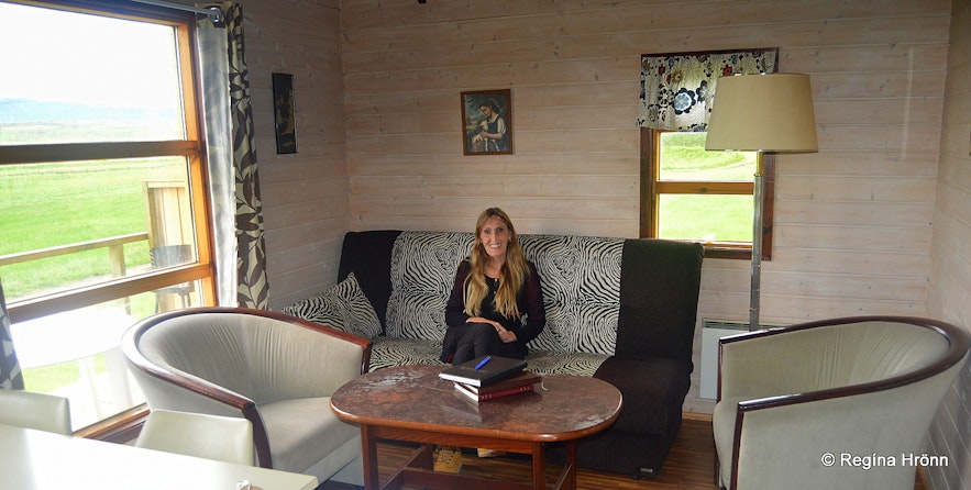 Regína at The summer cottage at Dæli