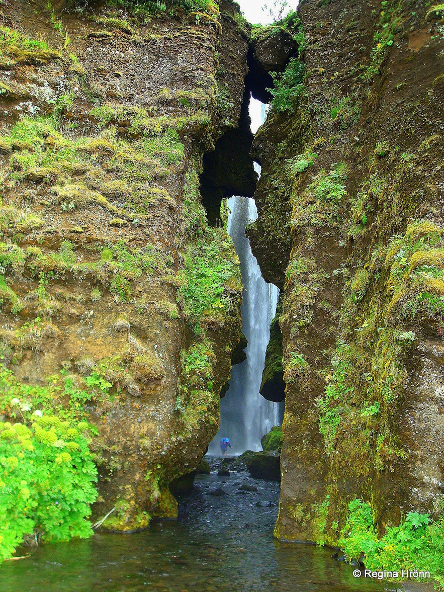 Gljúfrabúi waterfall in south Iceland