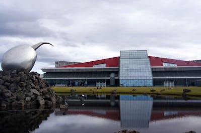Keflavik International Airport is on the Reykjanes Peninsula, around 30 miles (50 kilometers) from Reykjavik.