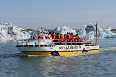 A boat trip across the iceberg-filled Jolulsarlon glacier lagoon is a highlight for many travelers to Iceland.