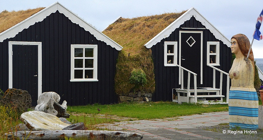 Mánárbakki turf house in North-Iceland
