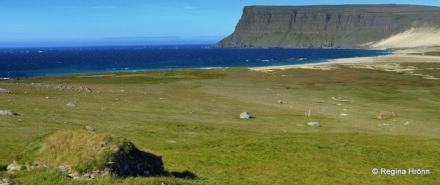 The oldest turf outhouse in Iceland - Hesthúsið á Hólum in the Westfjords