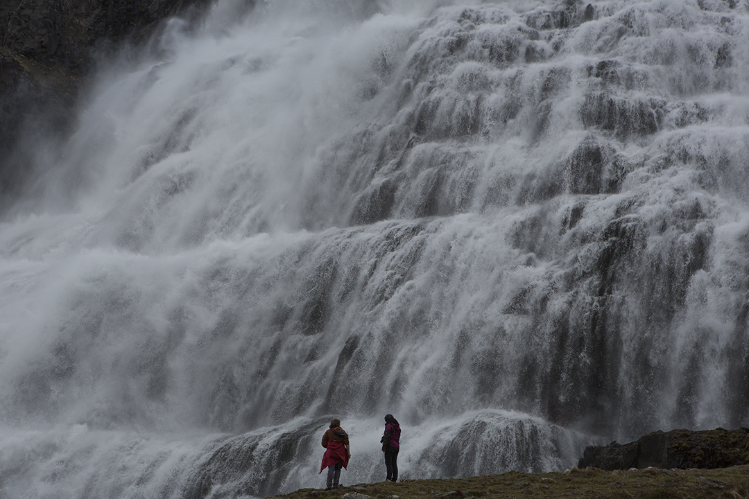 Dynjandi (meaning "Thunderous") is a series of waterfalls in the Westfjords and the largest of its kind in the region.