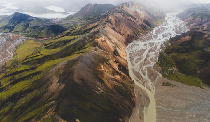 Travel into the geothermal area of Landmannalaugar on a super jeep tour.