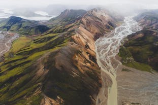 Travel into the geothermal area of Landmannalaugar on a super jeep tour.