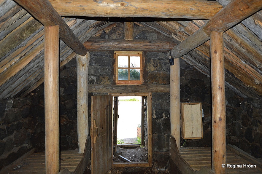 Inside Þuríðarbúð fishermen's hut in South-Iceland