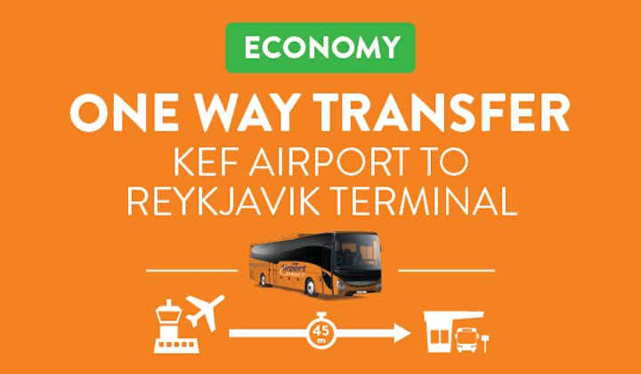 가성비 최고인 직행버스로 케플라비크 공항에서 레이캬비크까지 합리적인 가격으로 이동하세요.