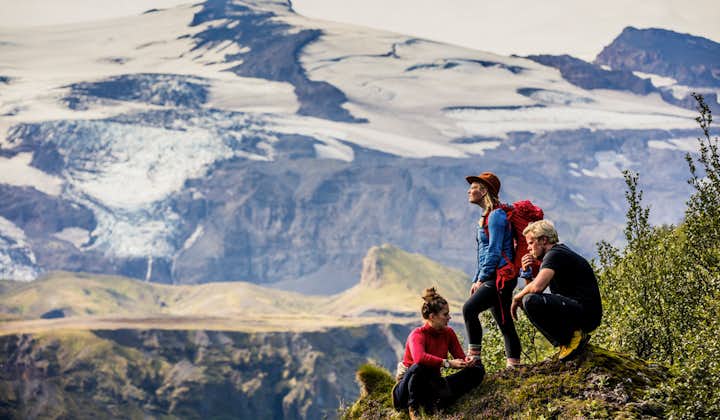 You'll get fantastic views of the Icelandic landscapes while hiking in Þórsmörk valley.