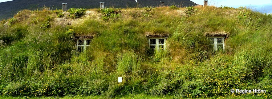 Nýibær turf house in North-Iceland