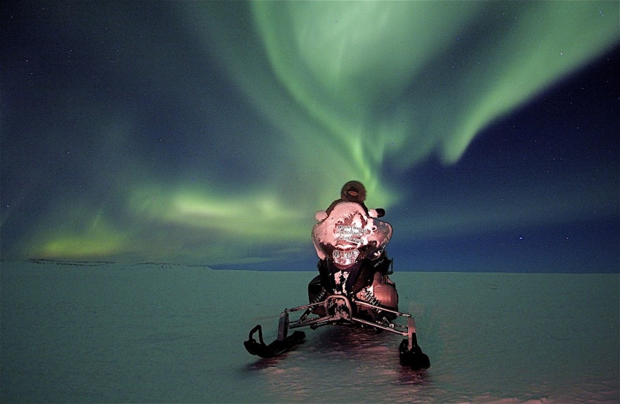 Snowmobile tour in Iceland with Northern Lights!