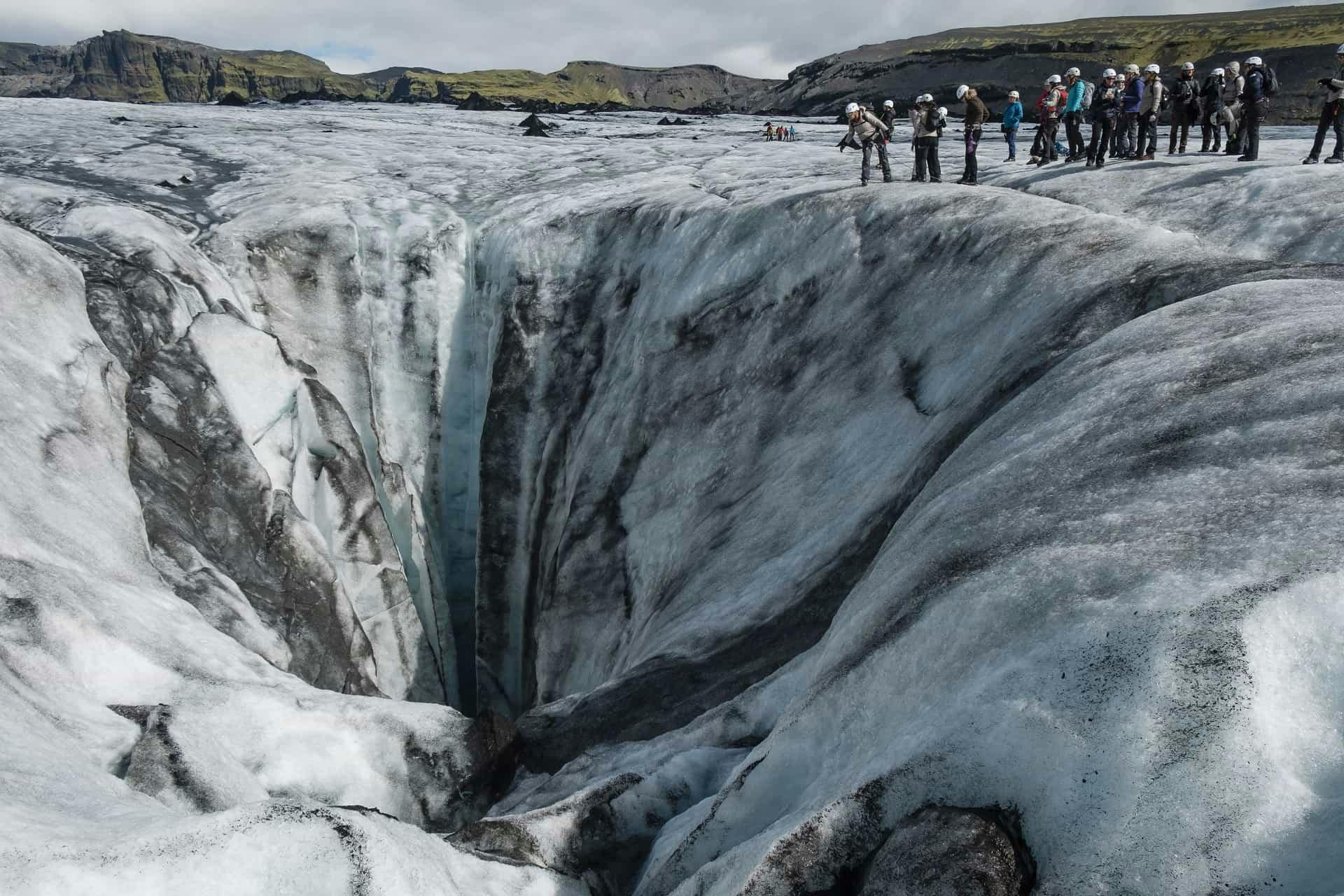 Sólheimajökull is one of the best glaciers to try hiking in the whole of Iceland.