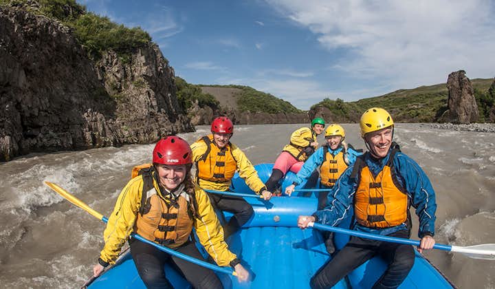 Esilarante tour di 9 ore in ATV e rafting nel canyon, con trasporto da Reykjavik