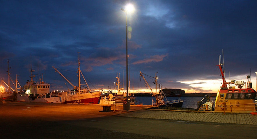 Der Hafen von Höfn in Island.
