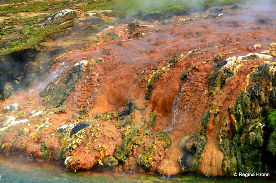 Beautiful geothermal colours in Reykjadalur