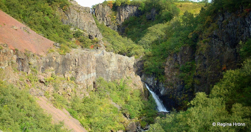 Þjófafoss waterfalli in Skaftafell