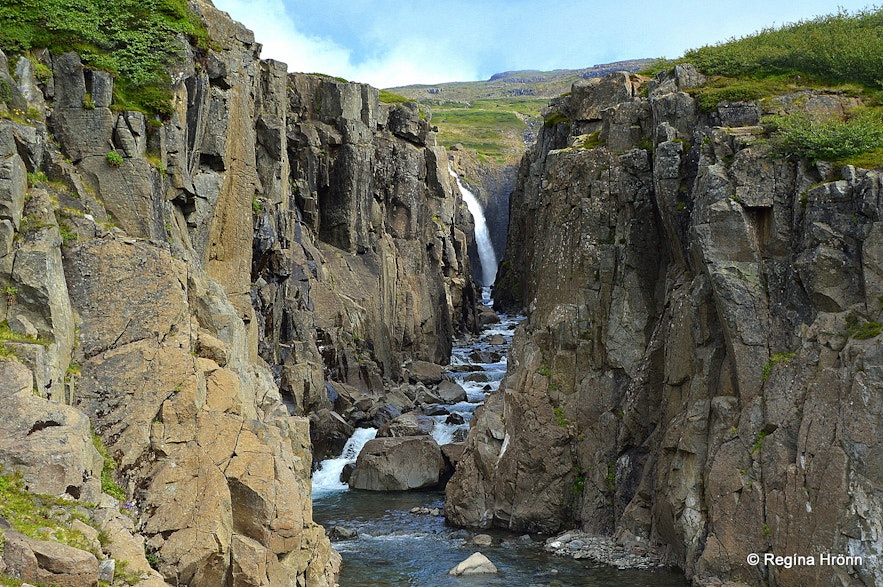Goðafoss waterfall in Bjarnarfjörður Westfjords