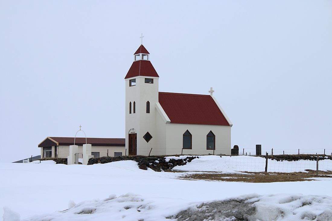 A lonely church in East Iceland.