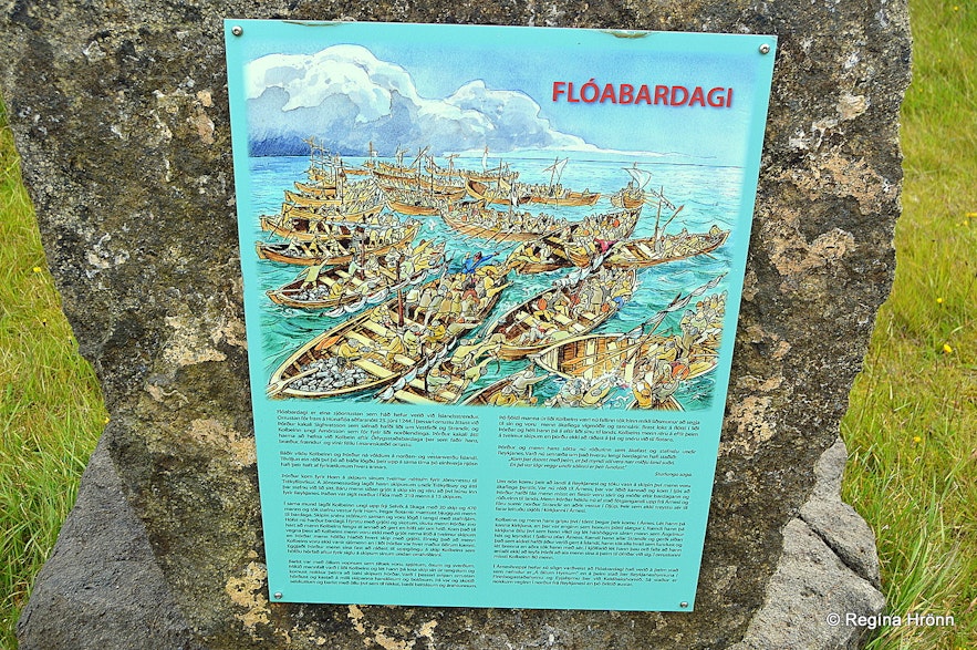 Trékyllisvík at Strandir -The memorial for Flóabardagi at Strandir 