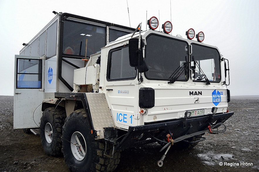 8-wheel monster glacier truck, a former NATO missile-launcher truck