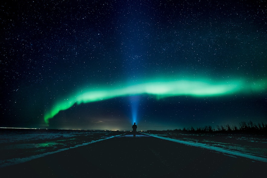 冰島冬季北極光