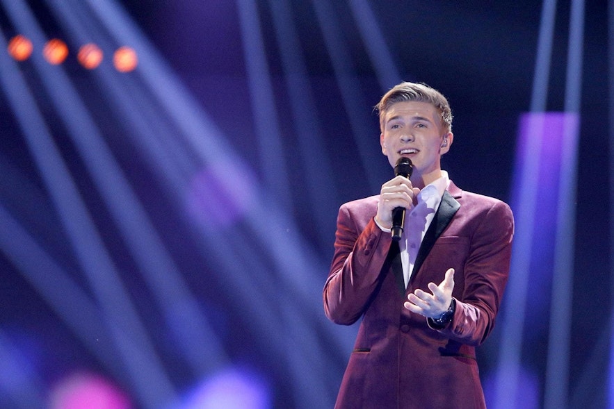 Iceland's Eurovision singer in 2018, Ari Ólafsson singing Our Choice