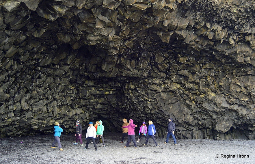 A lava cave at Reynisfjara beach