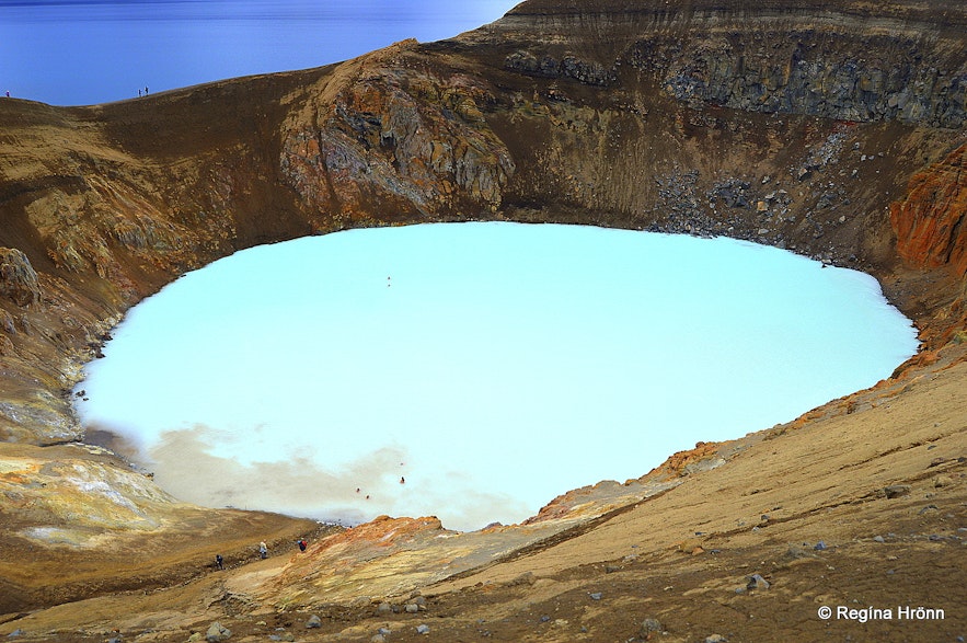 Víti explosion crater by Askja