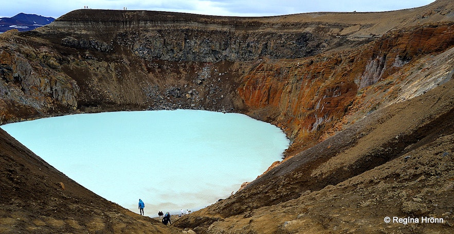 Víti explosion crater in Askja