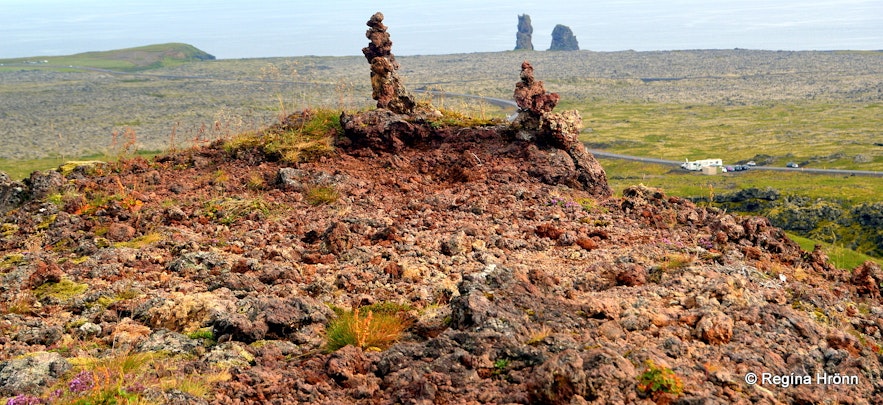 Purkhólar crater Snæfellsnes