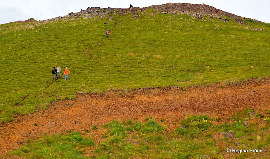 Purkhólar crater Snæfellsnes