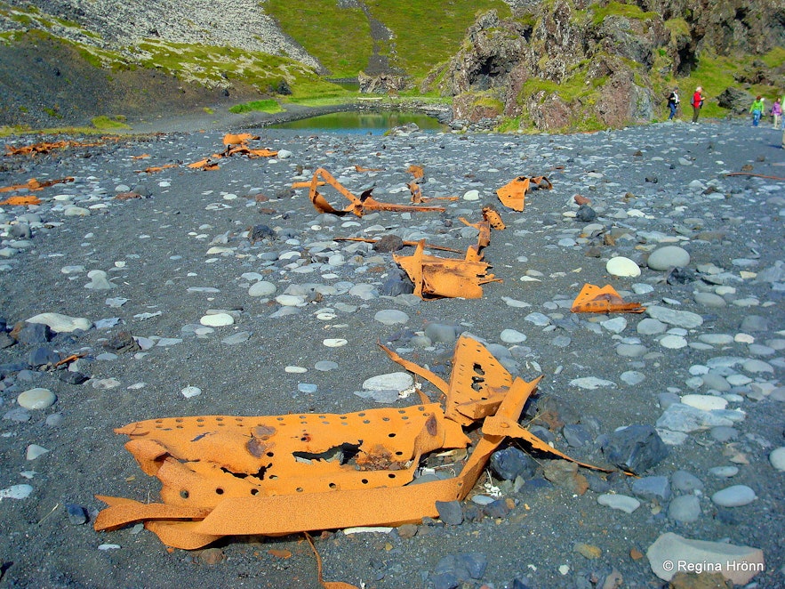 Shipwreck of a british trawler east of Dritvík on Snæfellsnes peninsula
