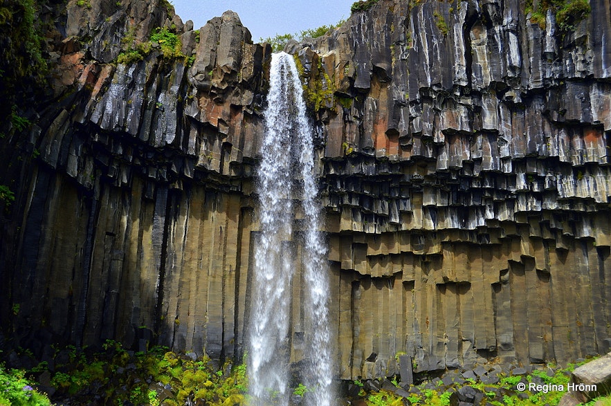 Svartifoss waterfall at Skaftafell