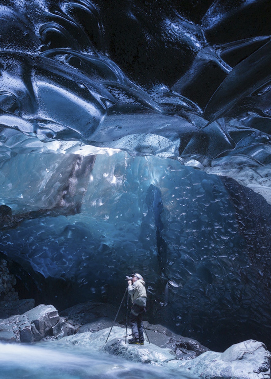 Ice caves are only open in southeast Iceland from November to March.