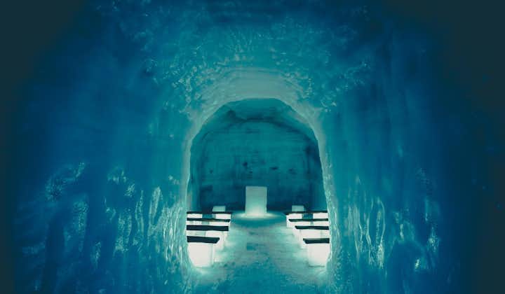 See the beautiful and intricate tunnels inside Langjökull glacier on a private tour of West Iceland.