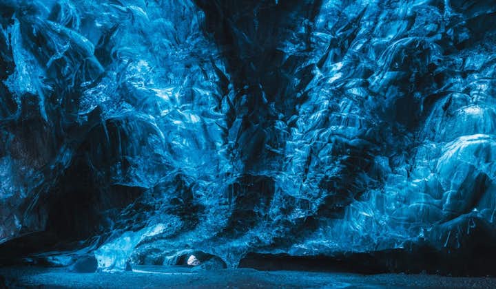 You'll never see the colour blue the same way after visiting an ice cave!